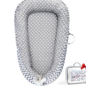 Gray Star Pattern Baby Nest